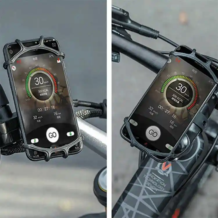 Soporte Holder De Celular En Silicona Para Moto Y Bicicleta