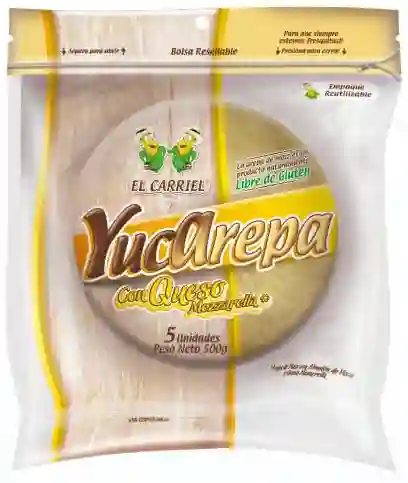 El Carriel Arepa De Yuca Queso Mozzarella X 5 Und X 500 Gr