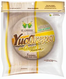 El Carriel Arepa De Yuca Queso Mozzarella X 5 Und X 500 Gr