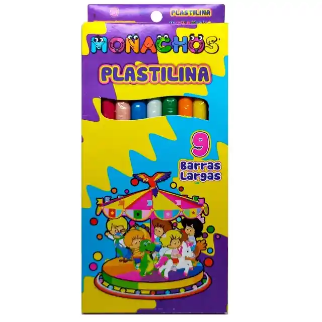 Plastilina Larga X9 Colores