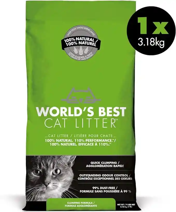 Arena De Maiz World's Best Cat Litter Original X 3.18kg (ecologica)