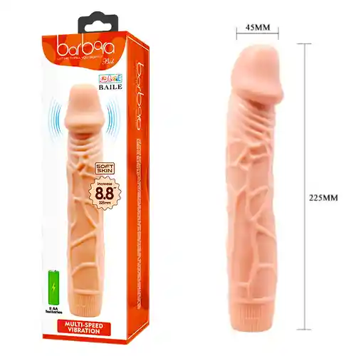 Consolador Vibrador 22.5cm Barbara 8.8