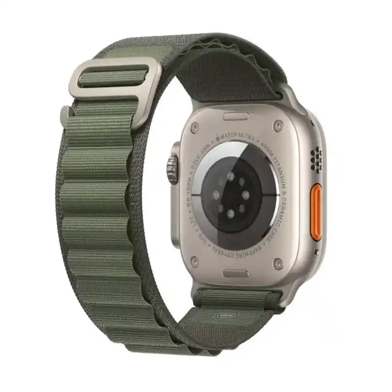 Pulso O Manilla Alpine Loop Apple Watch Verde Militar 42/44/45/49 Mm