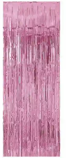 Cortina Metalizada Rosada - 1x2 M