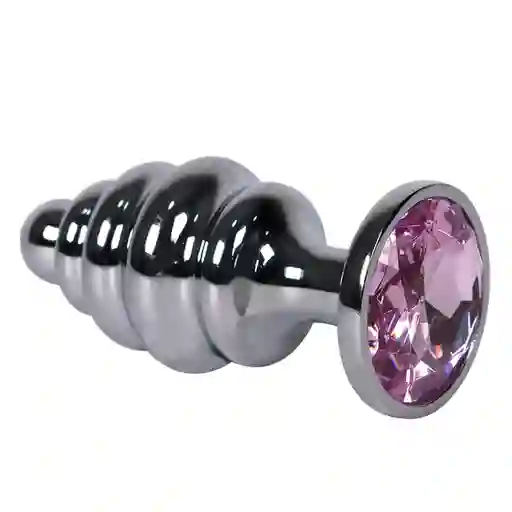 Pink Gem Drill Anal Plug Grande