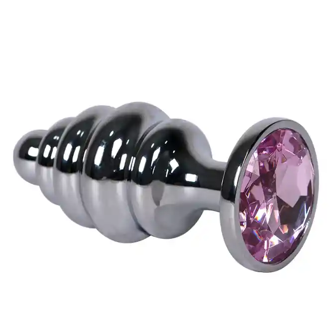 Pink Gem Drill Anal Plug Grande