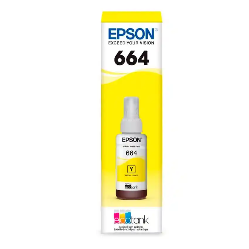 Tinta Amarilla 664 Para Impresora Epson