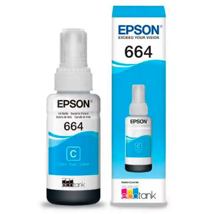 Tinta Cian/azul 664 Para Impresora Epson