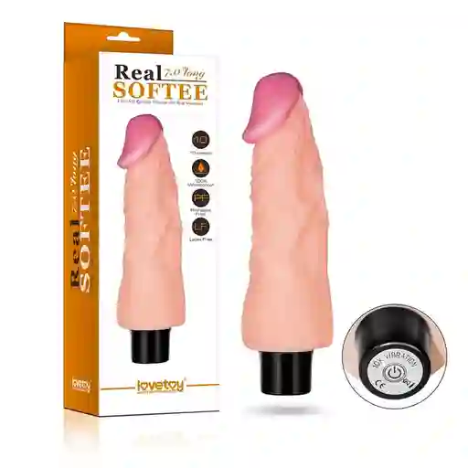 7''' Real Softee Vibrating Dildo