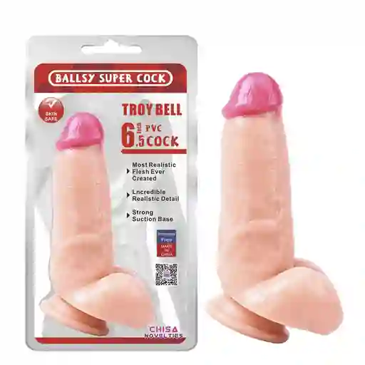 Troy Bell 6.5" Dildo Flesh