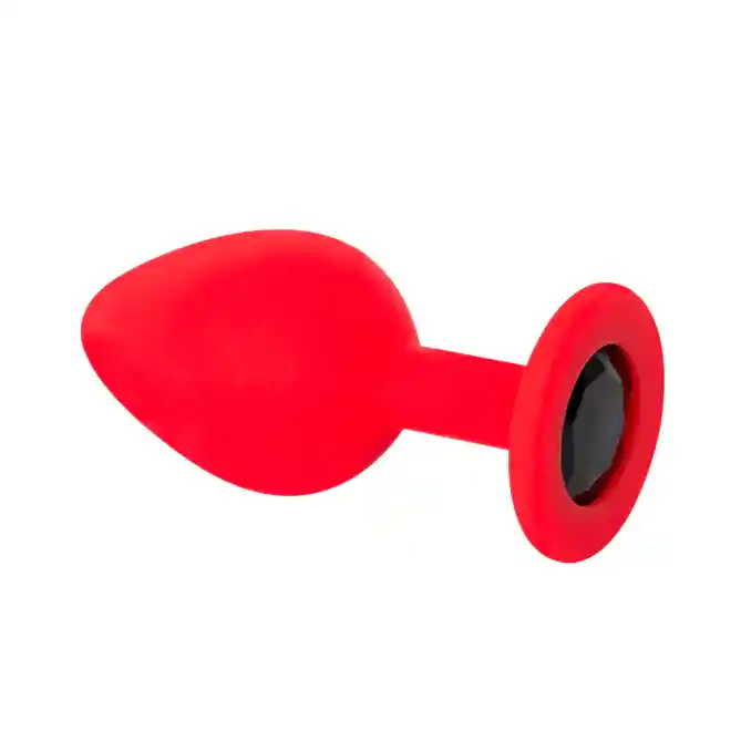 Squishy Anal Plug Red Mediano