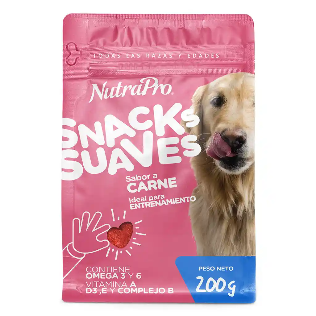 Snack Para Perro Nutrapro Suaves Carne 200gr