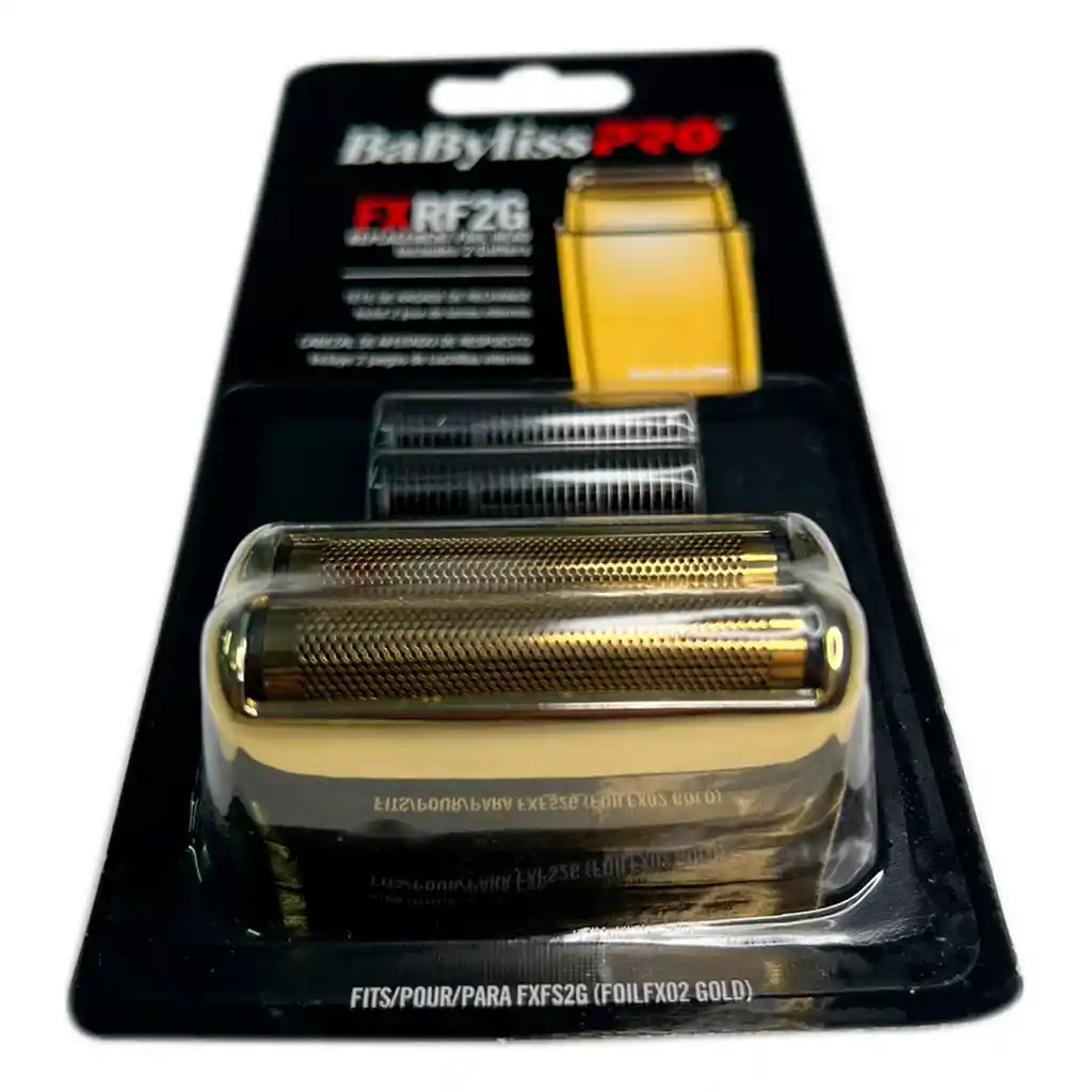 Repuesto Máquina Malla Cuchilla Shaver Babyliss Pro Foil Fx2 Dorado