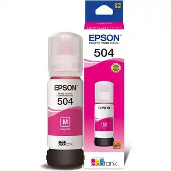 Tinta Magenta 504 Para Impresoras Epson