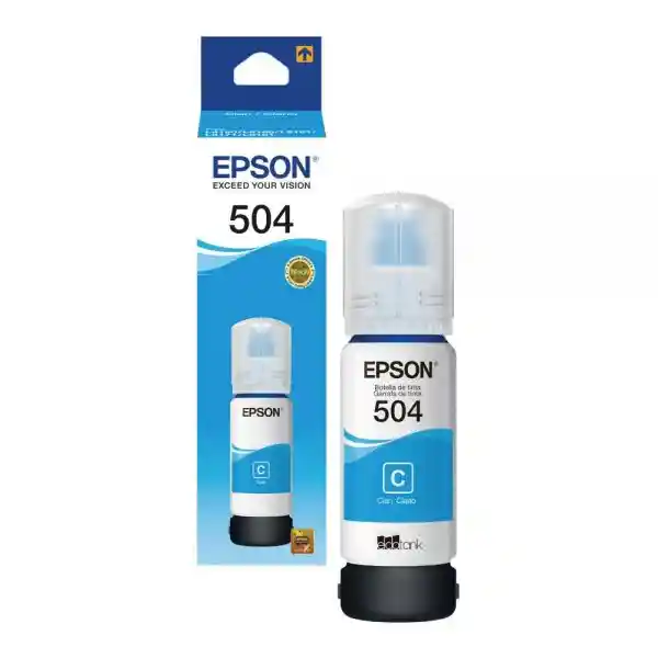 Tinta Cian/azul 504 Para Impresoras Epson