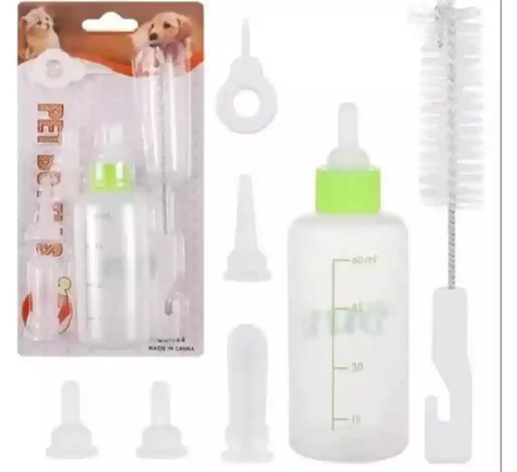 Kit Tetero Para Mascotas X 150ml