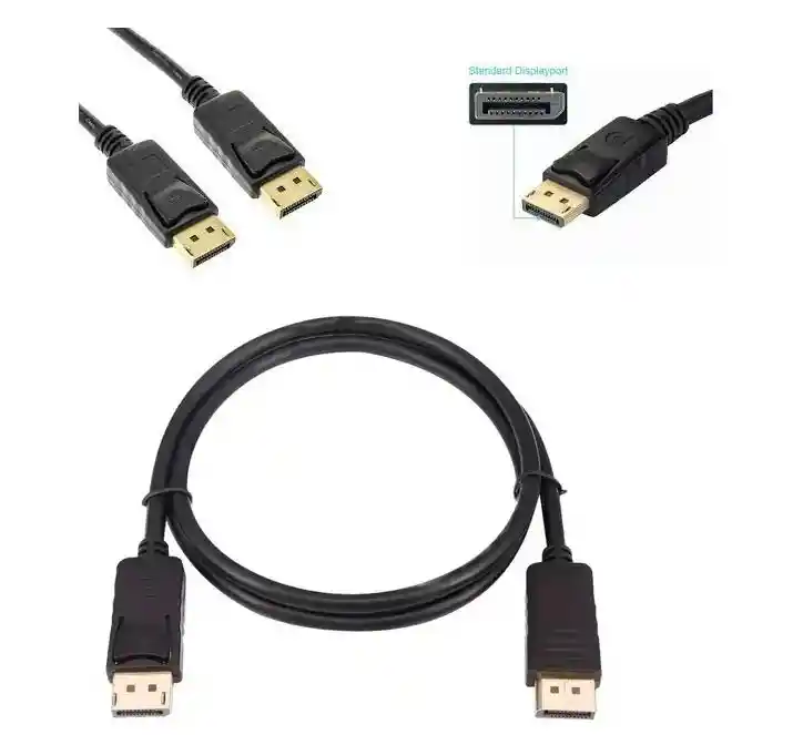 Cable Display Port A Display Port De 1.5 Metros V1.4 2k 4k Macho @ 165hz Monitor Dp- T. Video Dp