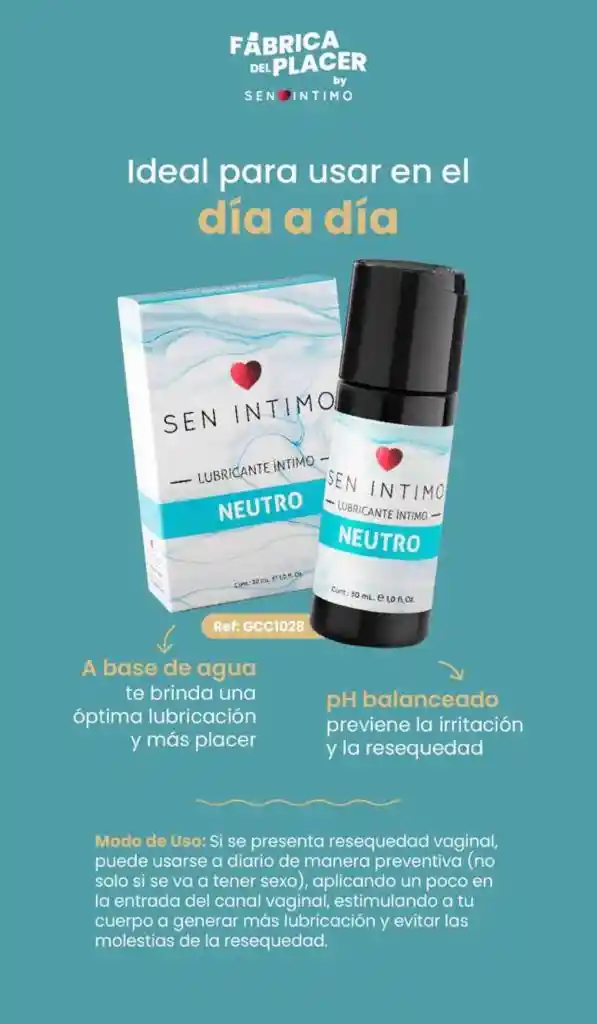 Lubricante Neutro Sen Intimo