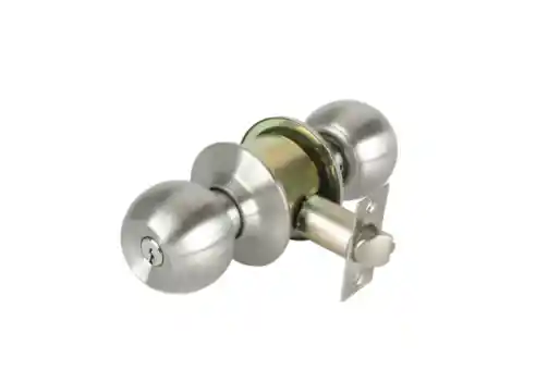 Cerradura Cilíndrica Para Alcoba Con Pomo Acero Inoxidable Nuovo Vera