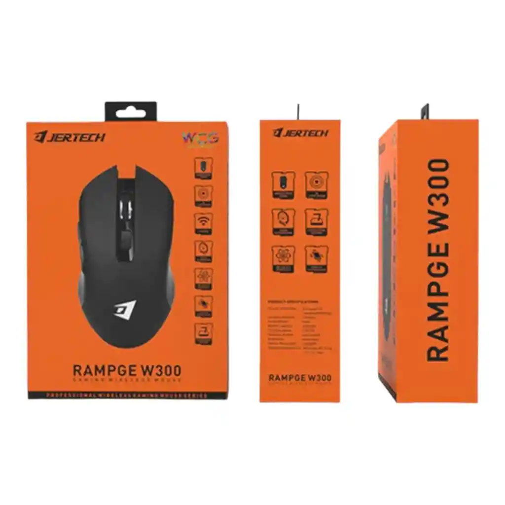 Mouse Inalámbrico Usb Pc W300 Jertech