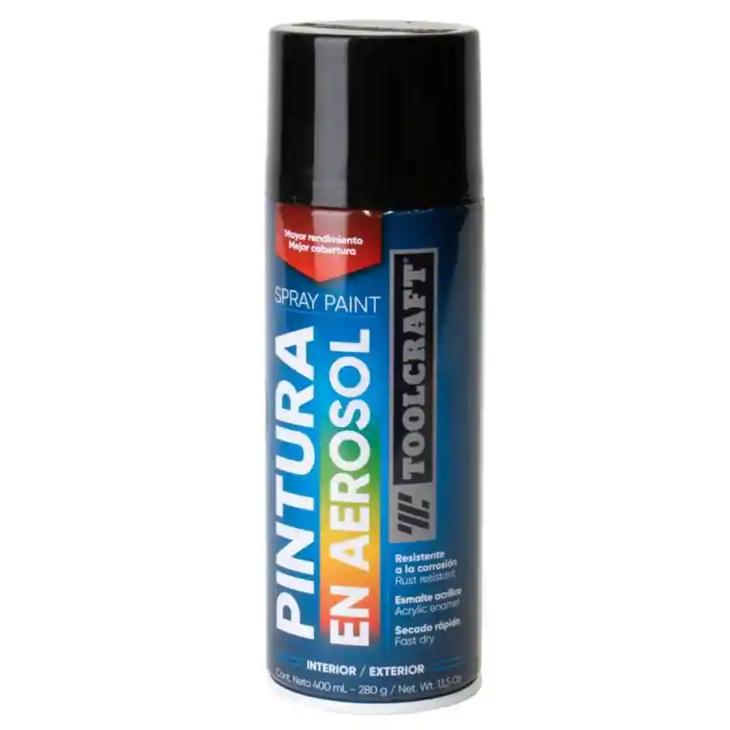 Pintura Aerosol Negro Brillante