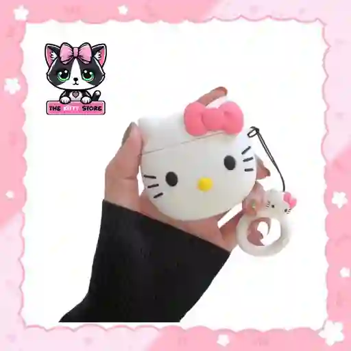 Funda Airpods 1 Y 2 Hello Kitty.