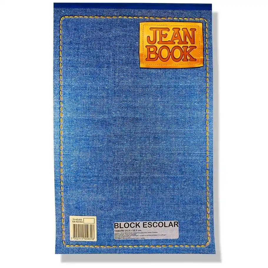 Block Escolar Blanco Oficio Jean Book