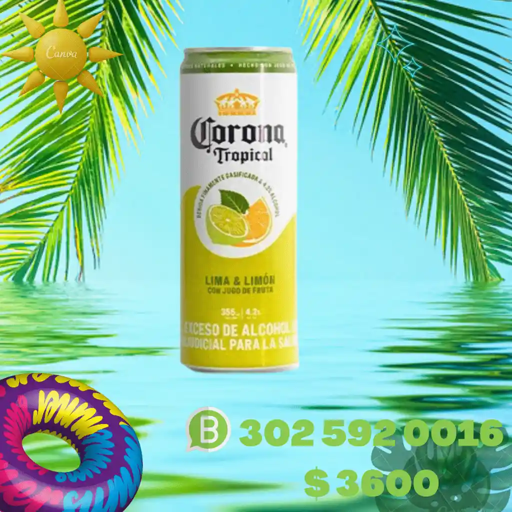 Corona Tropical Lima Limon X 355 Ml