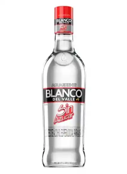 Aguardiente Blanco Del Valle Tapa Roja