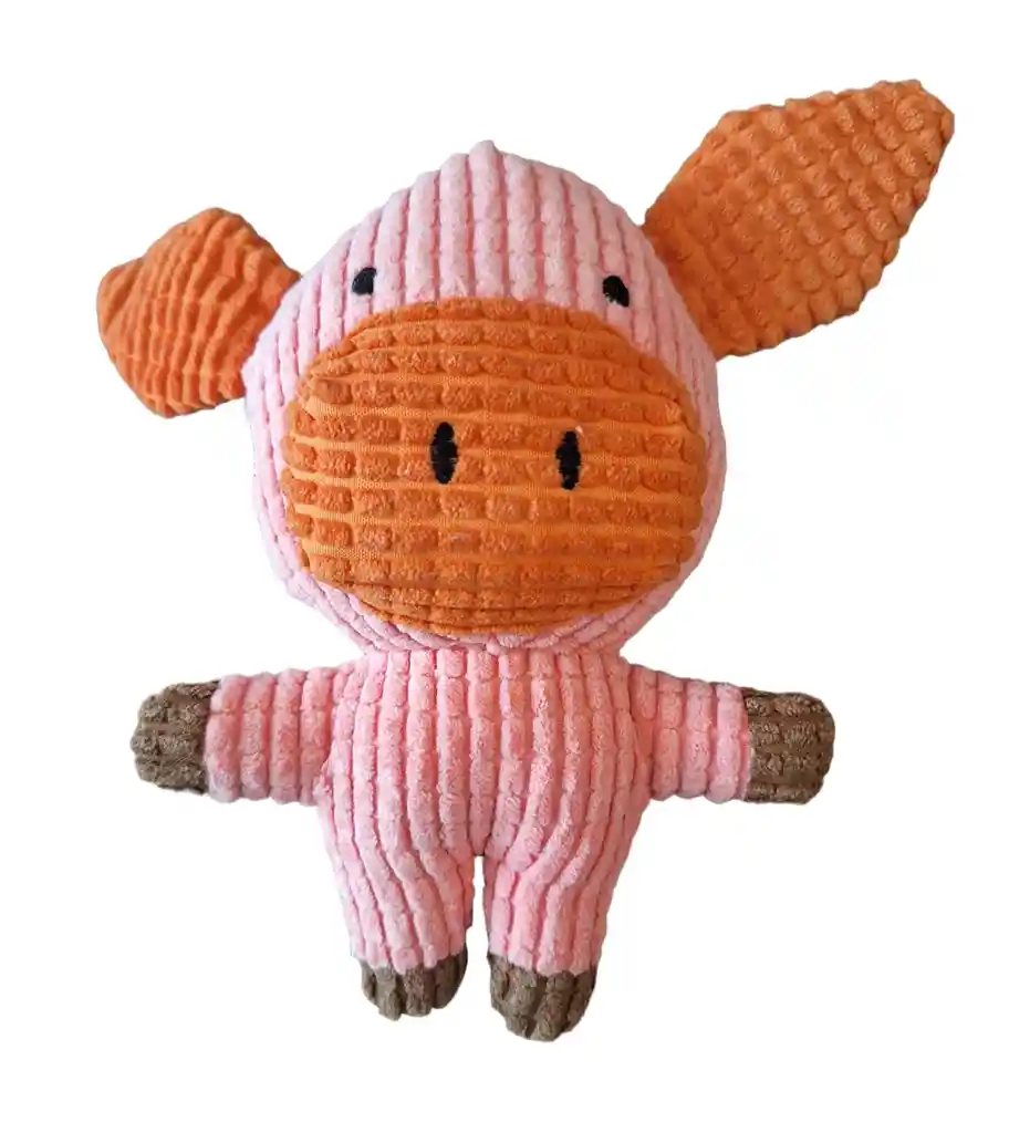 Juguete De Peluche Para Mascotas De Cerdo Color Rosado