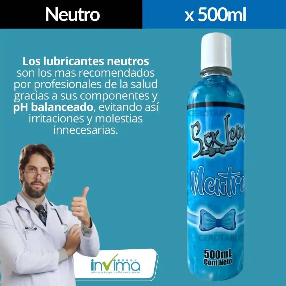 Lubricante Neutro Intimo 500 Ml