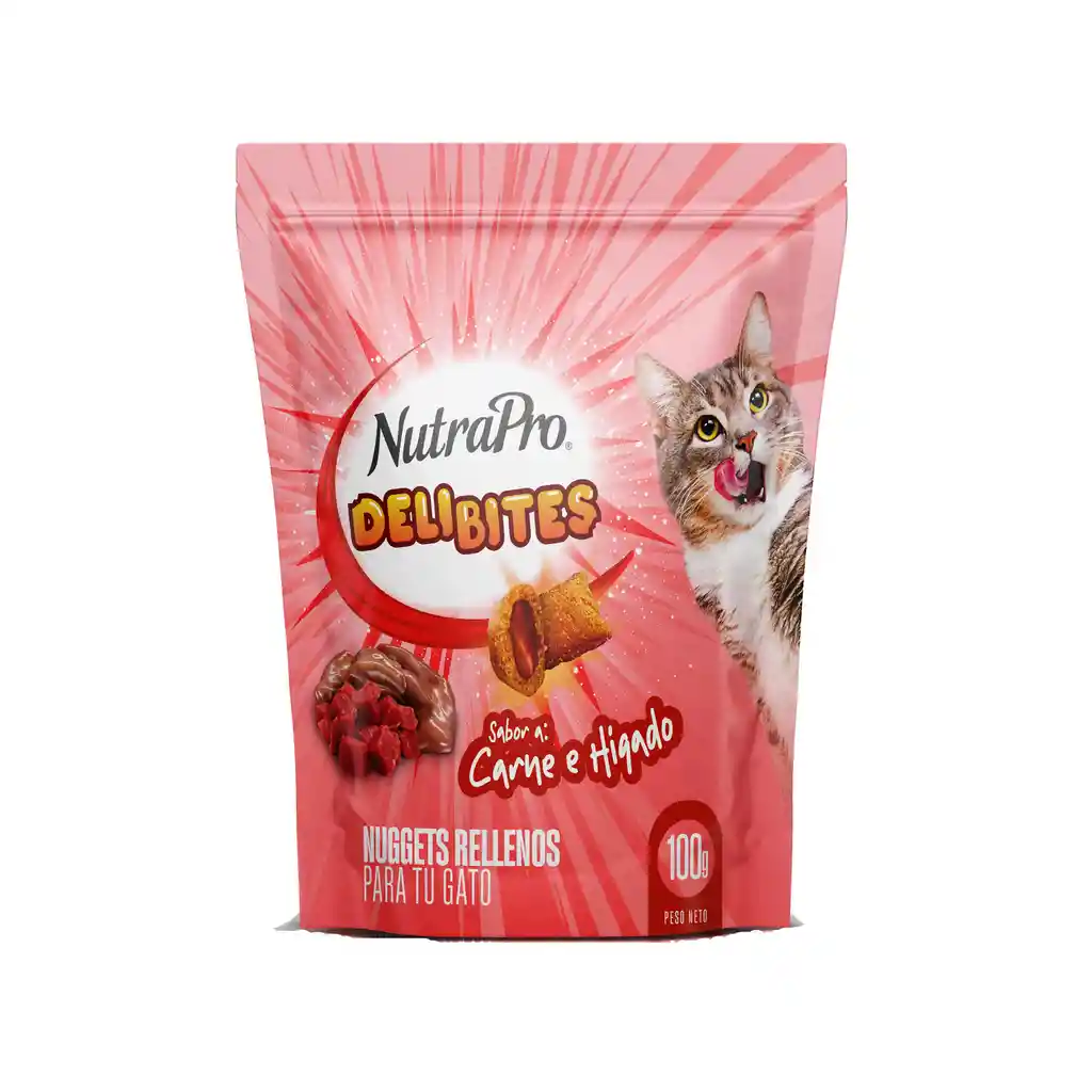 Snack Para Gato Delibites Carne E Higado 100gr