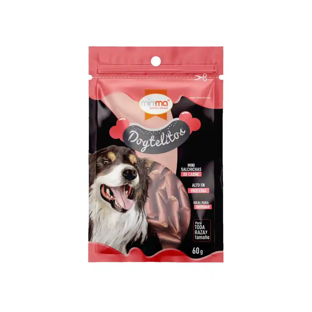 Snack Para Perro Dogtelitos Mini Salchichas De Carne 60gr