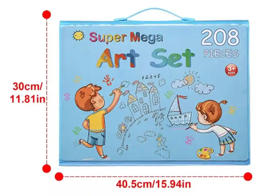 Set De Arte Maleta Para Niños 208 Piezas Creatividad Dibujo