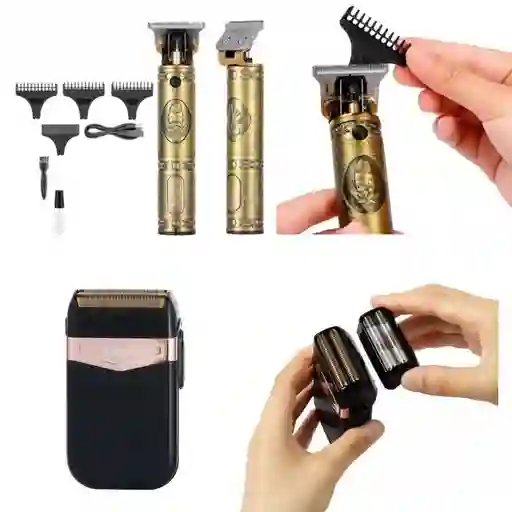 Combo Maquina Motilar Vgr V-085 + Afeitadora Vgr V-331