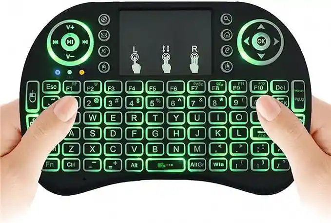 Mini Teclado Inalámbrico Con Luz Led