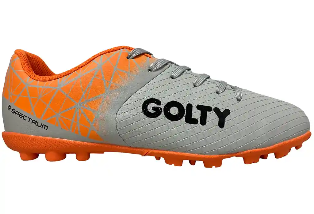 Zapatillas Golty Profesional Spectrum F5, Sintética/gris-naranja/talla-7