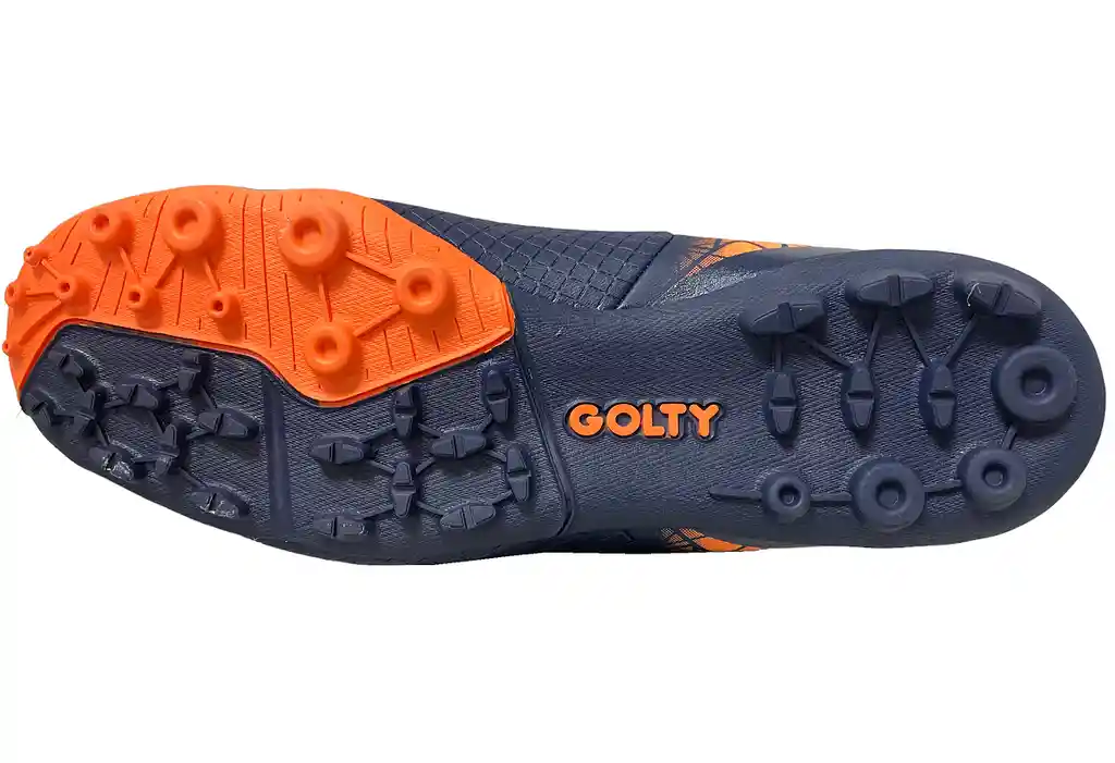 Zapatillas Golty Profesional Spectrum F5, Sintética/naranja-azul/talla-7