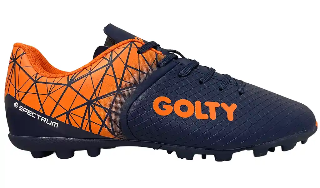 Zapatillas Golty Profesional Spectrum F5, Sintética/naranja-azul/talla-10