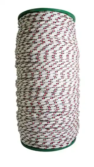 Cuerda Trenzada De Polipropileno Blanco De 6mm Venta X Metro