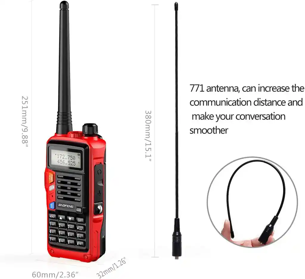 Radio Telefono Baofeng Uv9s Plus Walkie Talkie 2800mah