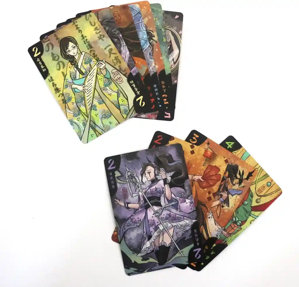 Juego De Mesa Hanamikoji Cartas Estrategia Juego Familiar