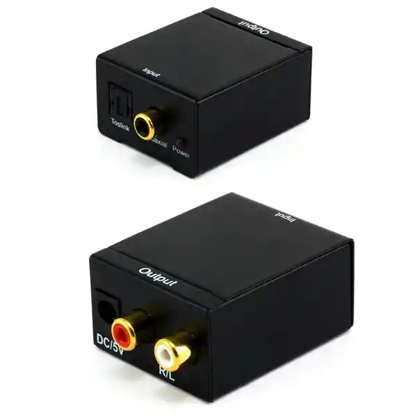 Convertidor De Optico A Rca//conecta Tu Smartv A Tus Parlantes De Entrada Rca