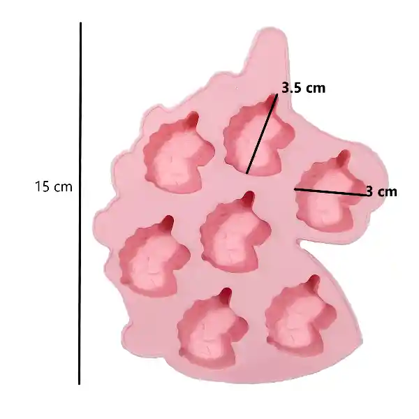 Molde Unicornios X 7 Cav.