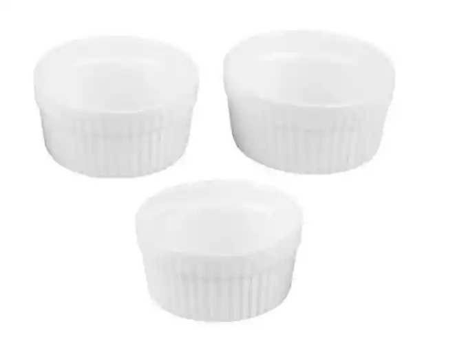 Cazuela Horno Muffin Pasteleria Souffle Ramekins Porcelana