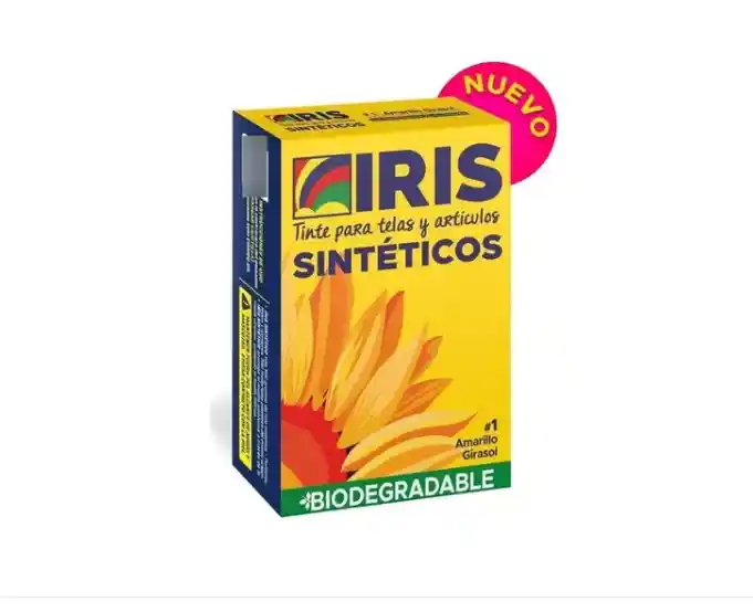 Tinte Tela Ropa Sintetica Iris Color Amarillo 1