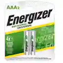 Cargador De Pilas Maxi Energizer + 2 Pilas Aaa