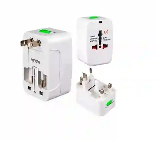 Adaptador Energia Enchufe Ac Viajero / Convertidor Universal Europa Latam /