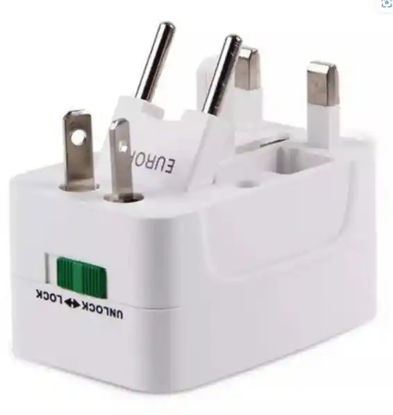 Adaptador Energia Enchufe Ac Viajero / Convertidor Universal Europa Latam /