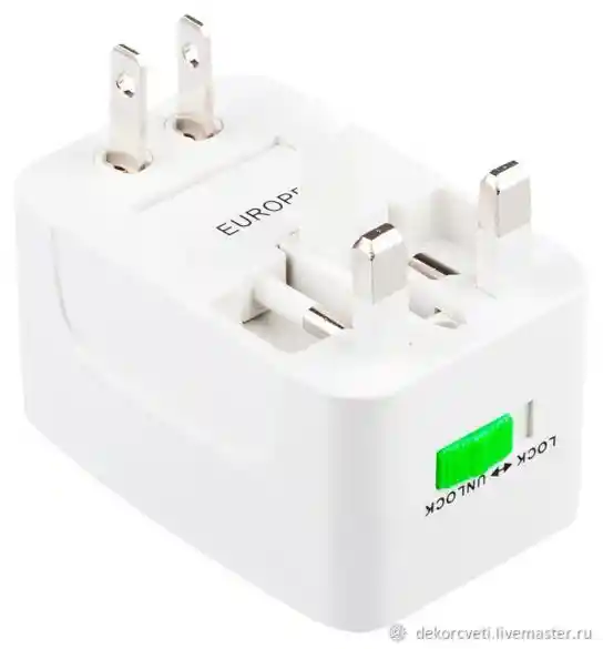 Adaptador Energia Enchufe Ac Viajero / Convertidor Universal Europa Latam /